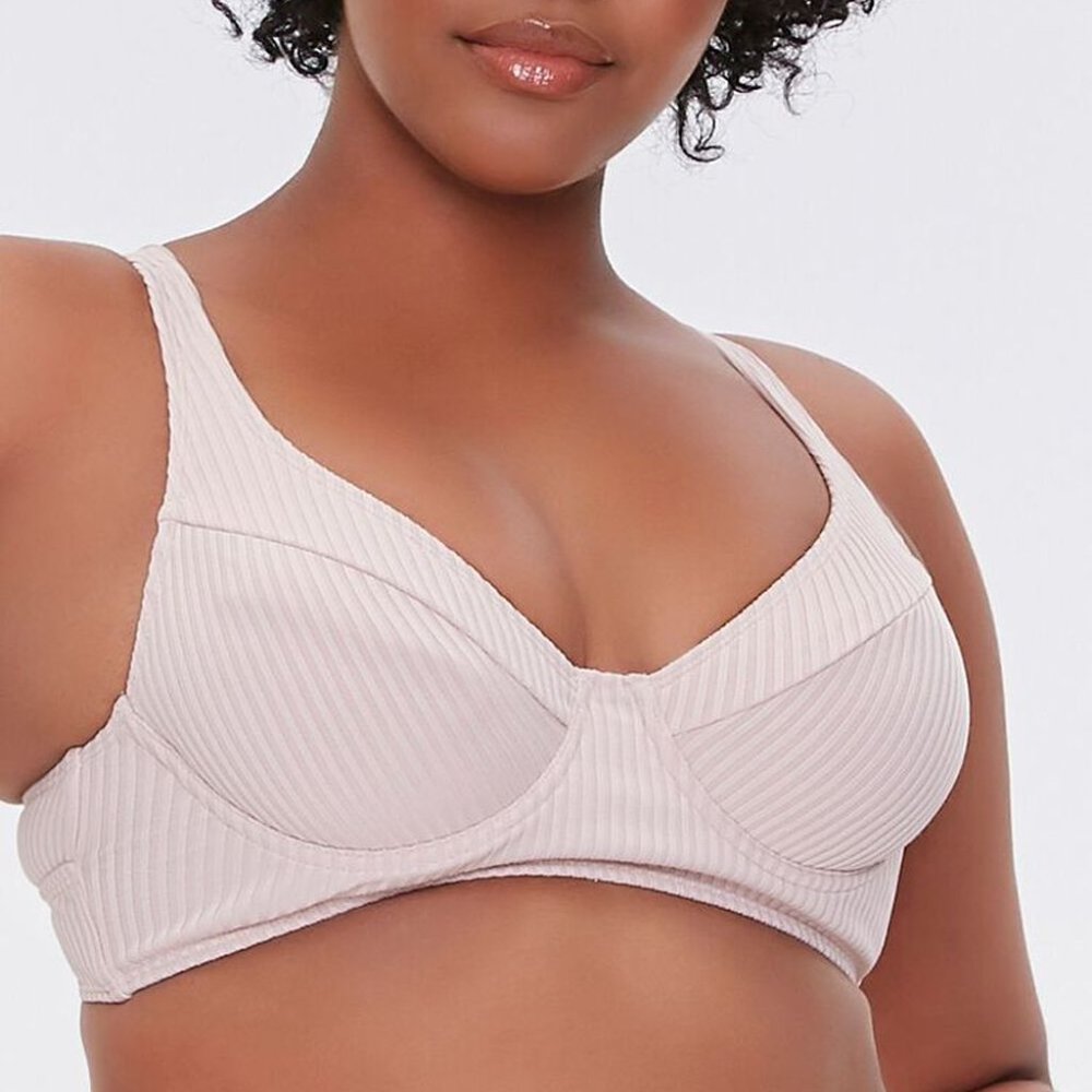 Forever 21 Ribbed Bikini Top 3x